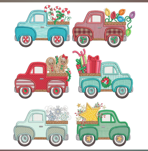 EMBROIDERY DESIGN_ Applicae trucks