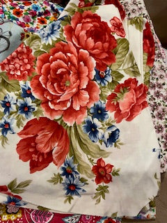 FLORAL_Red White and Blue