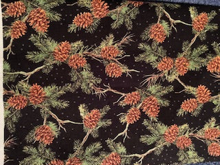 UNCUT_Missouri Star Fabric Pinecones