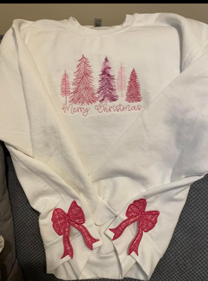 EMBROIDERY DESIGN_ Merry Christmas Trees