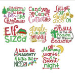 EMBROIDERY DESIGN_Christmas sayings