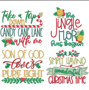 EMBROIDERY DESIGN_ Christmas sayings