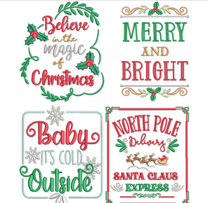 EMBROIDERY DESIGN_Christmas sayings