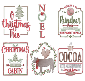 EMBROIDERY DESIGN_ Christmas signs