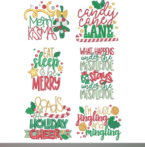 EMBROIDERY DESIGN_ Christmas sayings