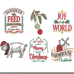 EMBROIDERY DESIGN_ Christmas signs