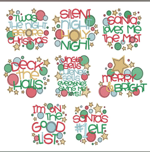 EMBROIDERY DESIGN_Christmas Sayings