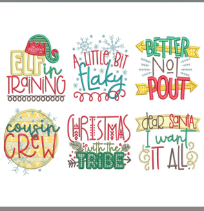 EMBROIDERY DESIGN_Christmas sayings