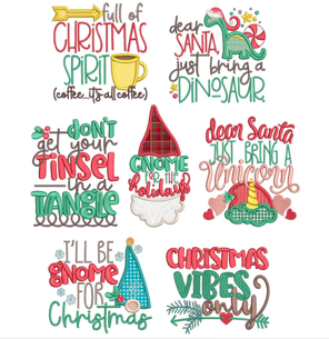 EMBROIDERY DESIGN_ Christmas sayings