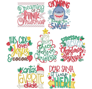 EMBROIDERY DESIGN_Christmas Signs