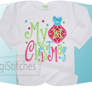 EMBROIDERY DESIGN_Baby's First Christmas