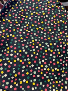 POLKA_Multicolor on Navy Polka Dots