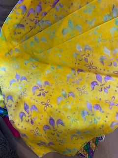 MARTI_Batik Yellow with Fleur-De-Lis